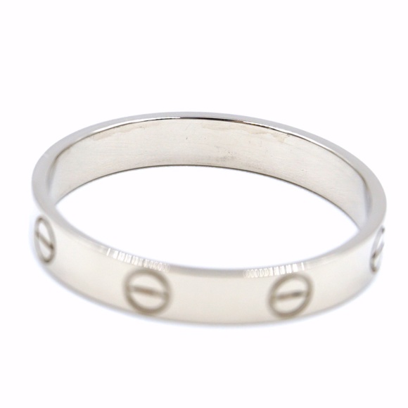 White Gold 18k 750 Size 3.5mm Wide Size 62 10.25 - Picture 4 of 8